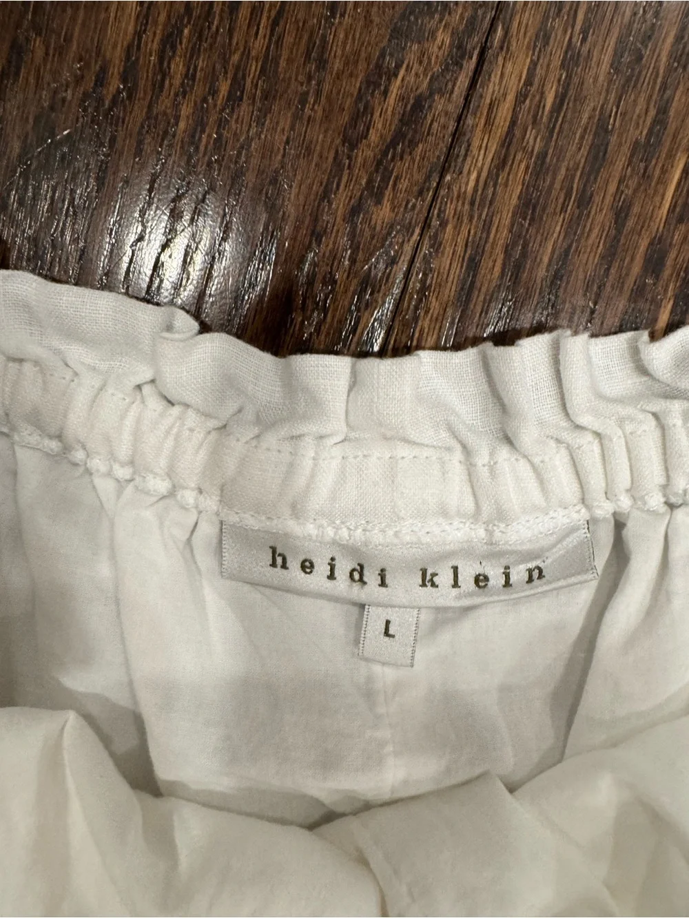 White Bay Linen Drawstring Shorts by Heidi Klein - Picture 5 of 5
